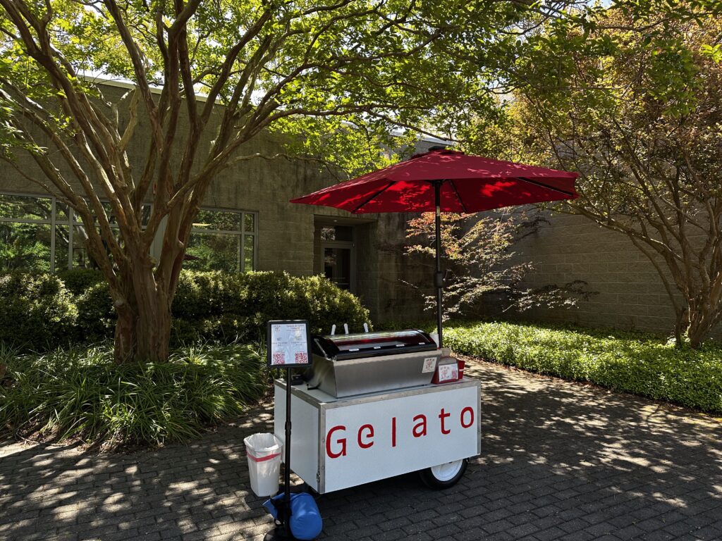 Gelato Cart in Norfolk Botanical Gardens